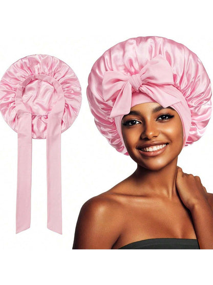 🔥Buy 2pcs Free Shipping🔥-Large Satin Bonnet For Sleeping