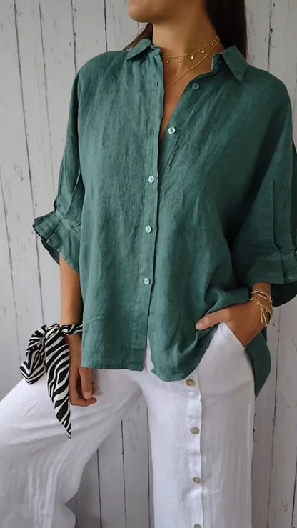 Women's Cotton Casual Shirt（BUY 2 FREE SHIPPING）