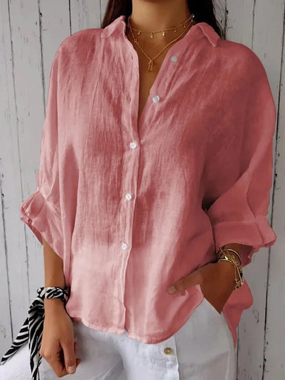 Women's Cotton Casual Shirt（BUY 2 FREE SHIPPING）