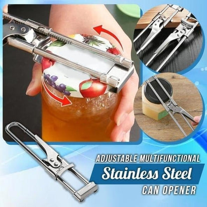 49% OFF🎁Adjustable Multifunctional Stainless Steel Can Opener