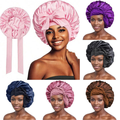 🔥Buy 2pcs Free Shipping🔥-Large Satin Bonnet For Sleeping