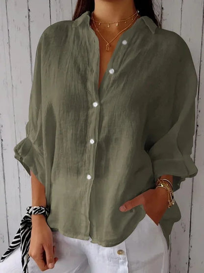 Women's Cotton Casual Shirt（BUY 2 FREE SHIPPING）