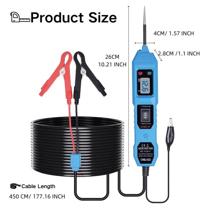 ⏰6-24V DC Automotive Electrical System Tester