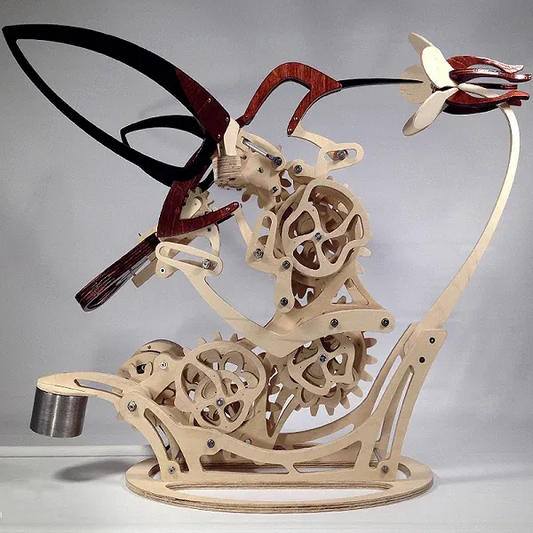 3D WOODEN MECHANICAL HUMMINGBIRD